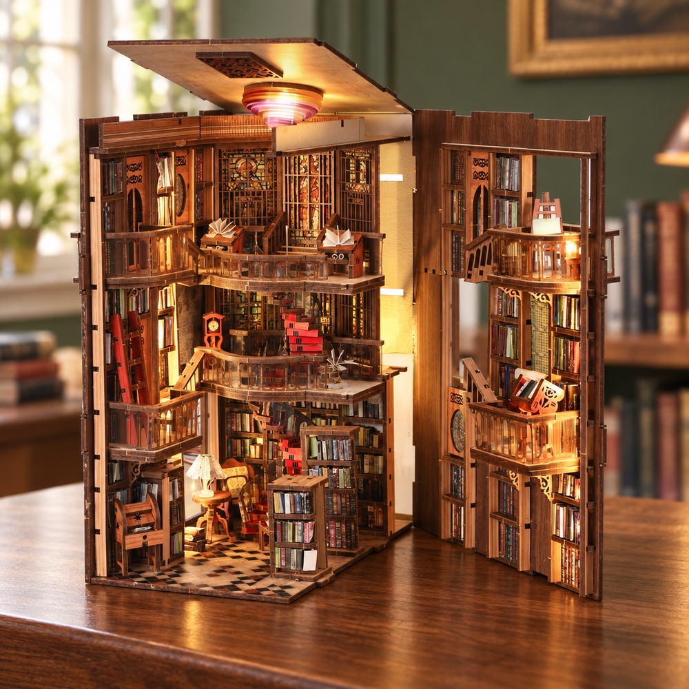 The Abbey Library DIY Miniature Library Kit