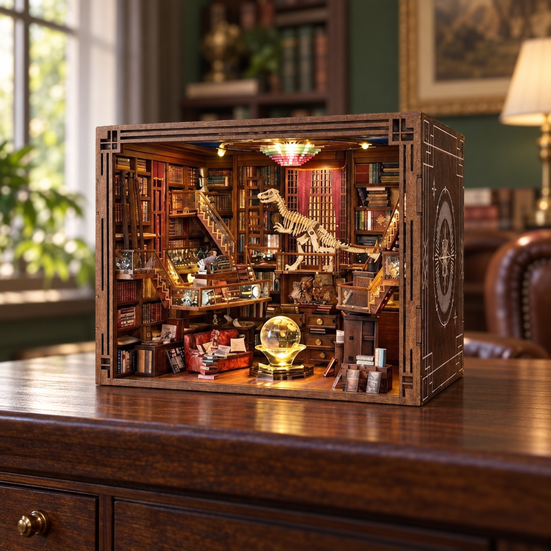 The Grand Reading Hall DIY Miniature Library Kit